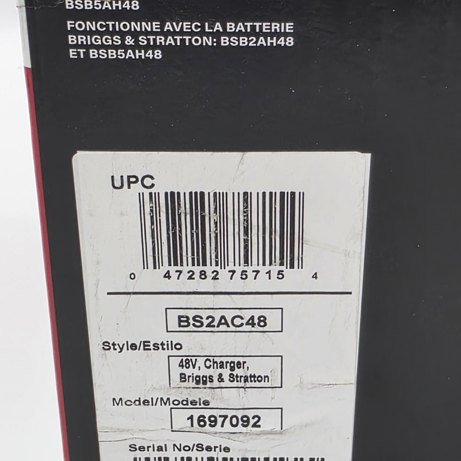 Briggs & Stratton/Snapper 48V Battery Rapid Charger 1697092 OEM