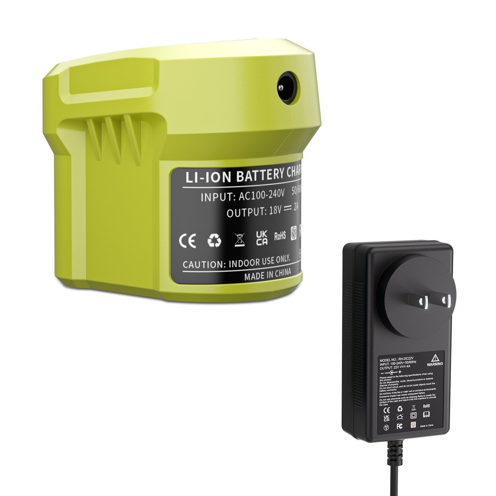 P117 Charger 18V For RYOBI For One Plus High Capacity Lithium-Ion Battery P108