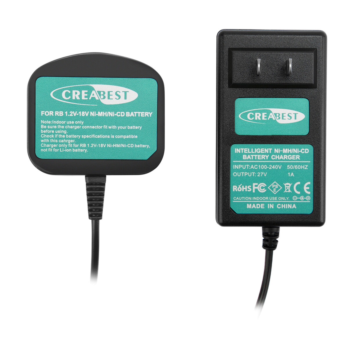 Charger For RYOBI Ni-MH/Ni-CD P108 P107 P700 RY-1204 HP961 7.2V-18V Battery