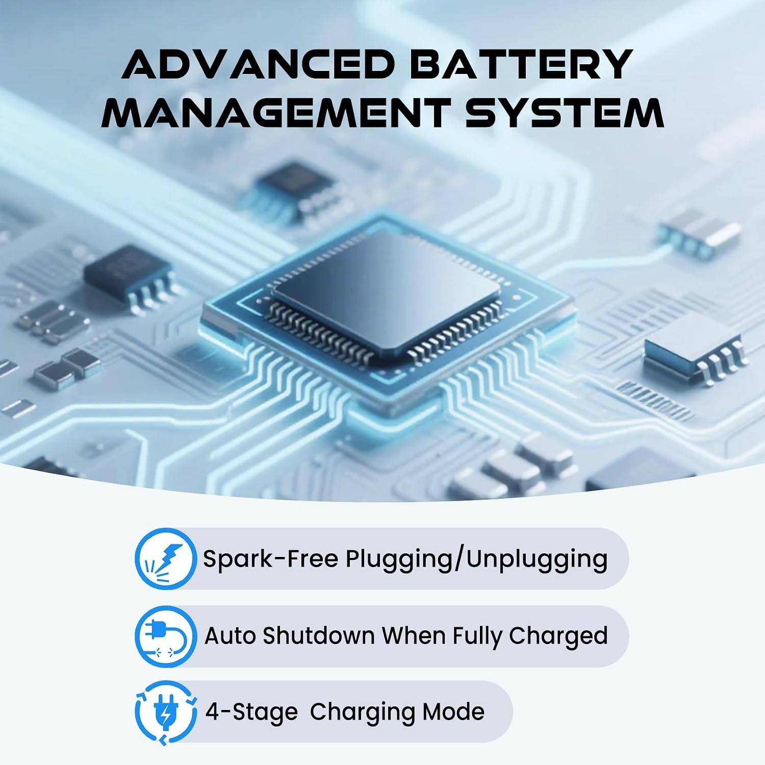 Automatic 14.6V LiFePO4 Battery Charger – Quick Connection for RV/Boat