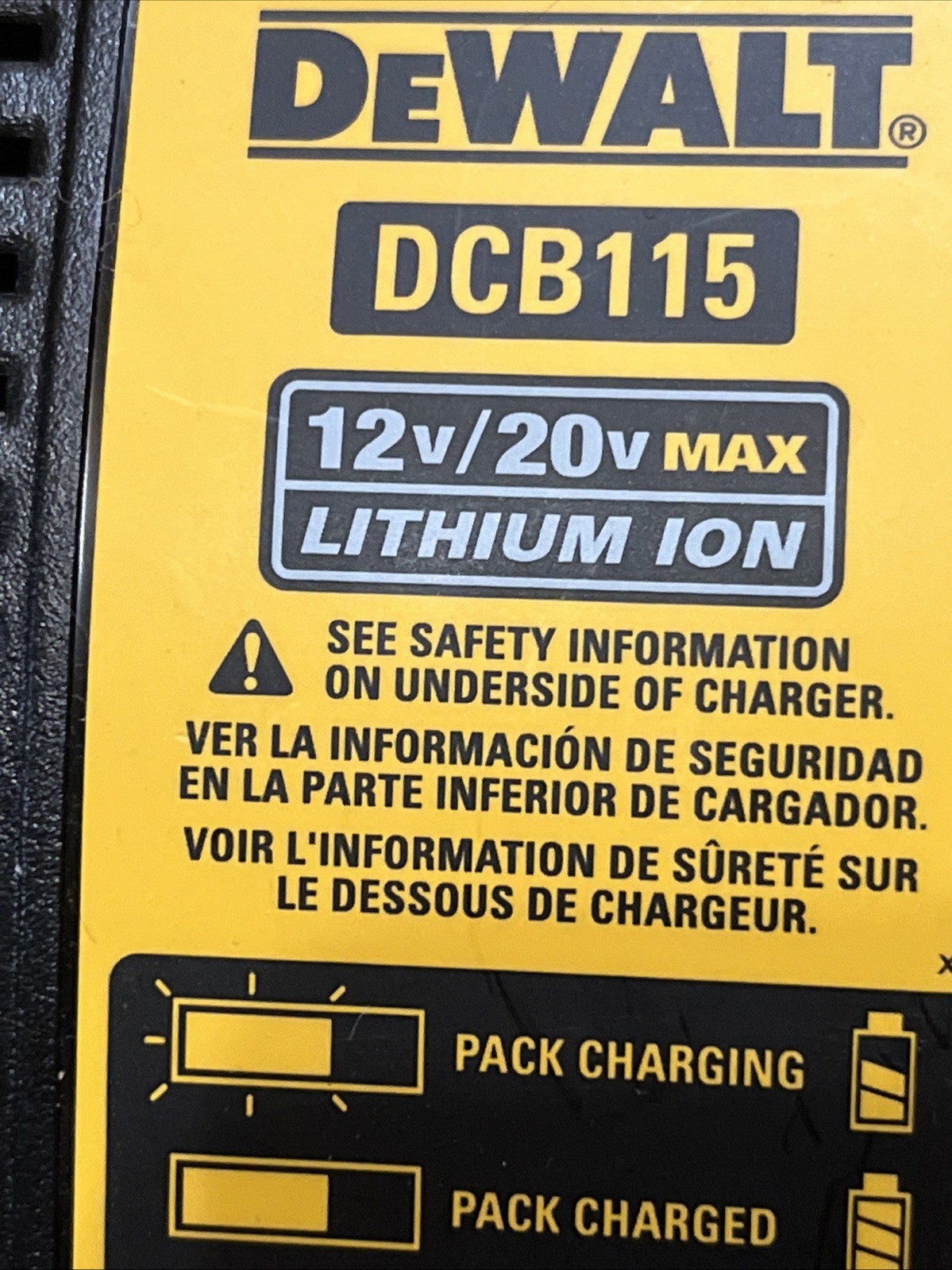 Dewalt DCB1104, 12V/20V Lithium Ion Battery Charger (Lot of 2), Dcb115 Oem Orig
