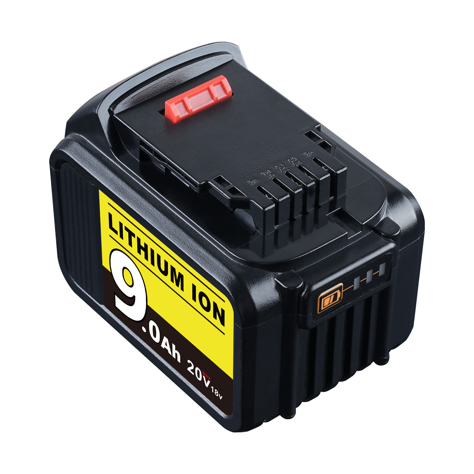 2PACK For DEWALT 18V 9.0Ah XR Li-ion Slide Battery DCB184 DCB200 DCB182 DCB208-2