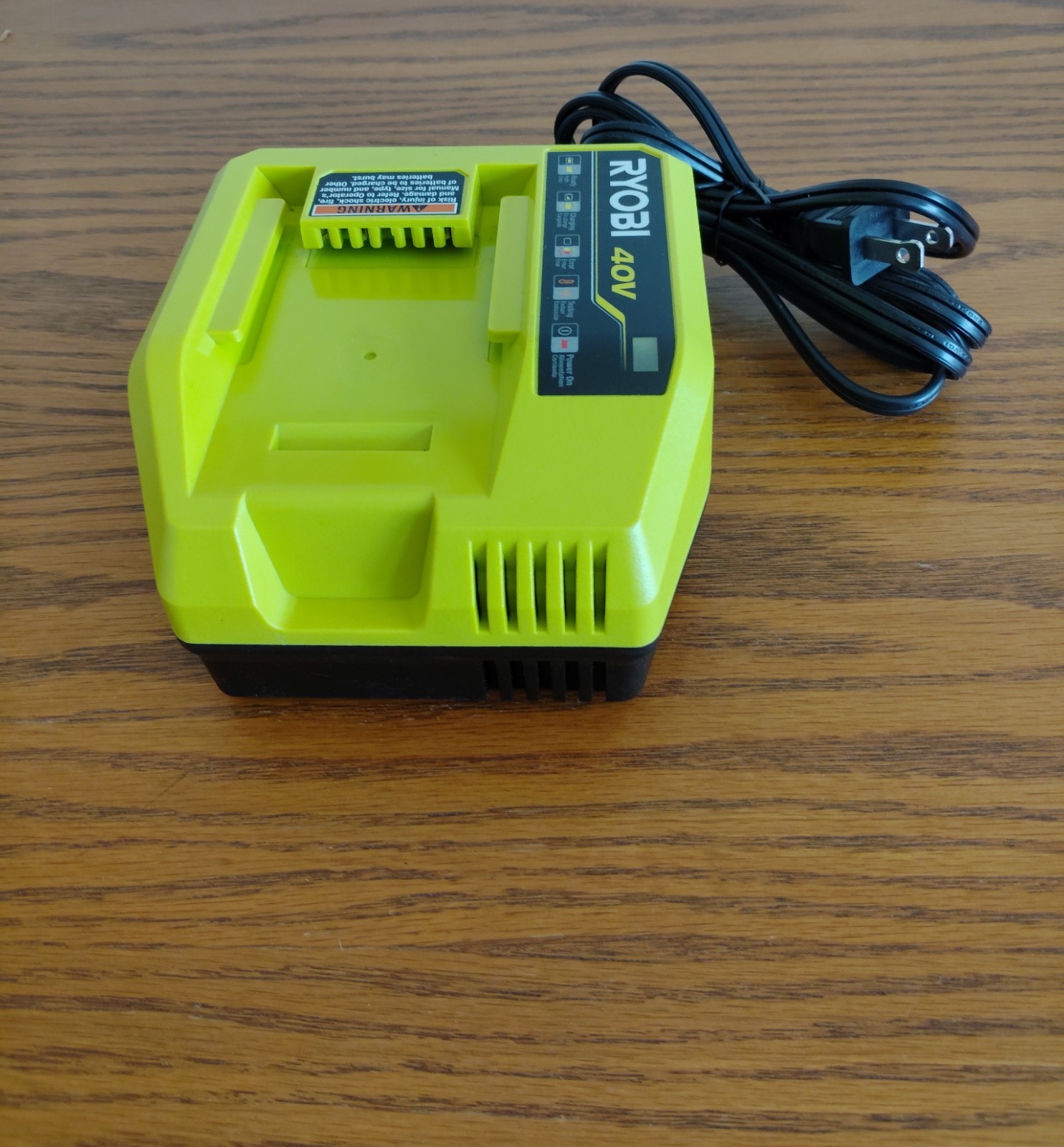 New Ryobi 40V Lithium Ion Rapid Charger Genuine OEM Model OP406VNM