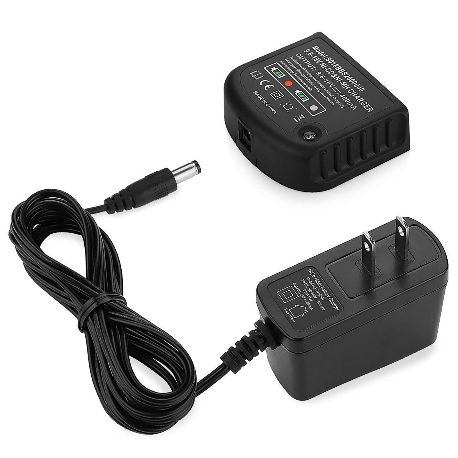 Replacement Charger for Black&Decker 18V 14V 12V 9.6V NiCad NiMh FS12B HPB12