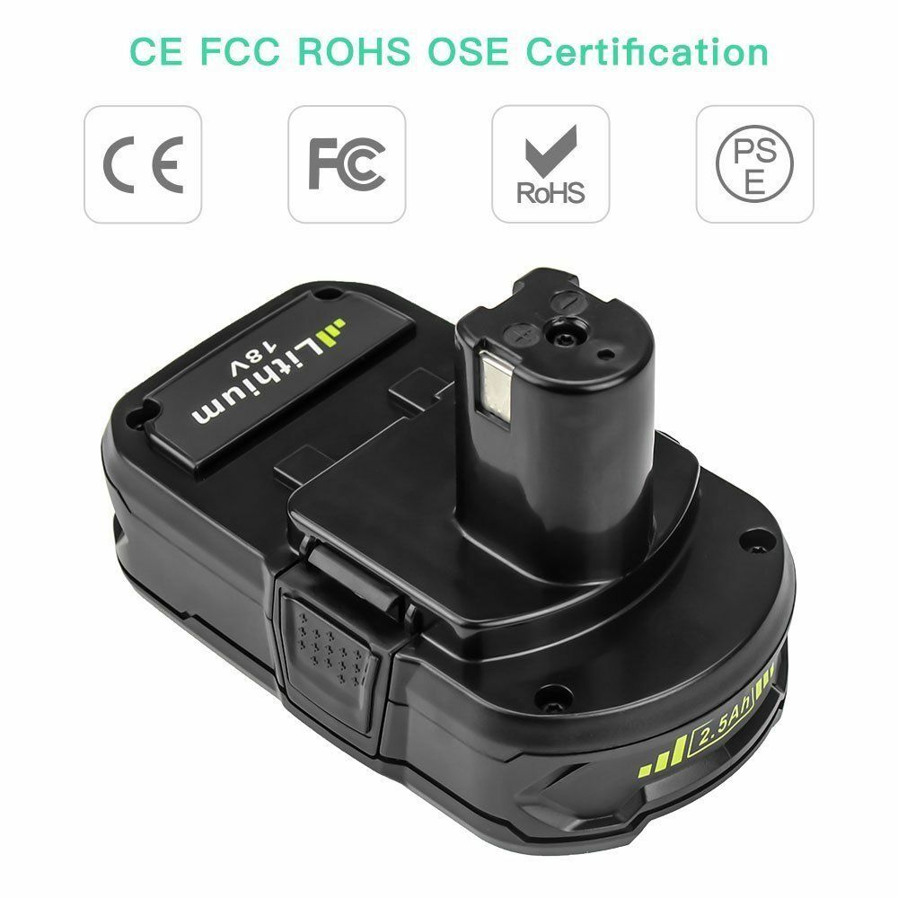 For RYOBI P108 18V One Plus High Capacity Battery Lithium-Ion Battery p105 p102