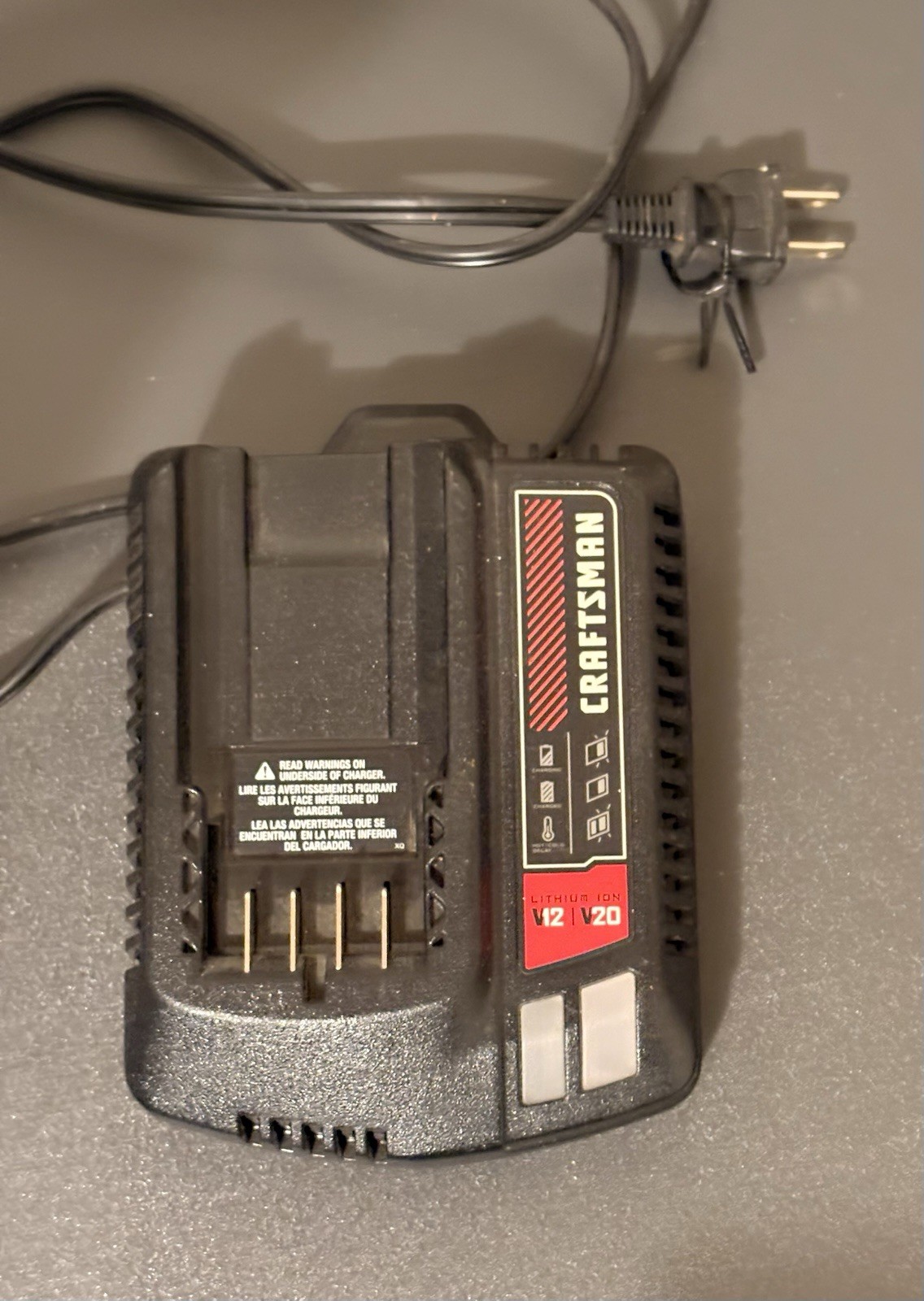Craftsman CMCB102 Type 1 Lithium-Ion Fast Battery Charger 12V-20V Working