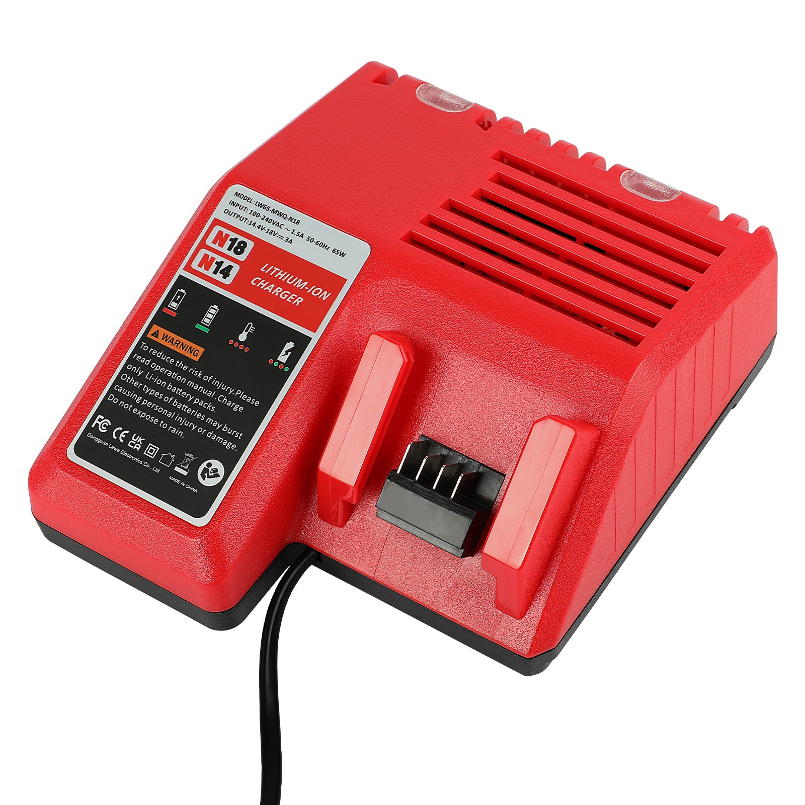 Charger For Milwaukee 18V for M18 XC Lithium Battery 48-11-1860 48-11-1815 C18B