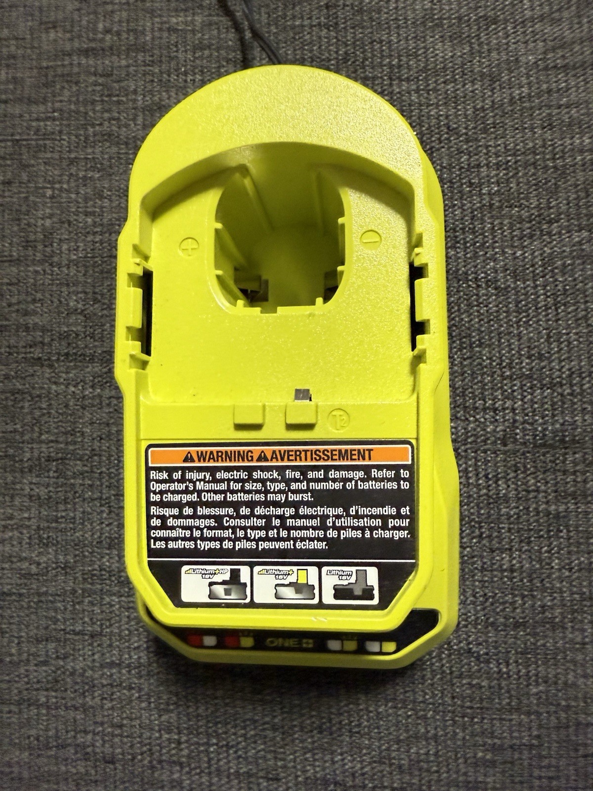 Ryobi Battery Charger OEM PCG002 Authentic 18V ONE+ Li-Ion ORIGINAL