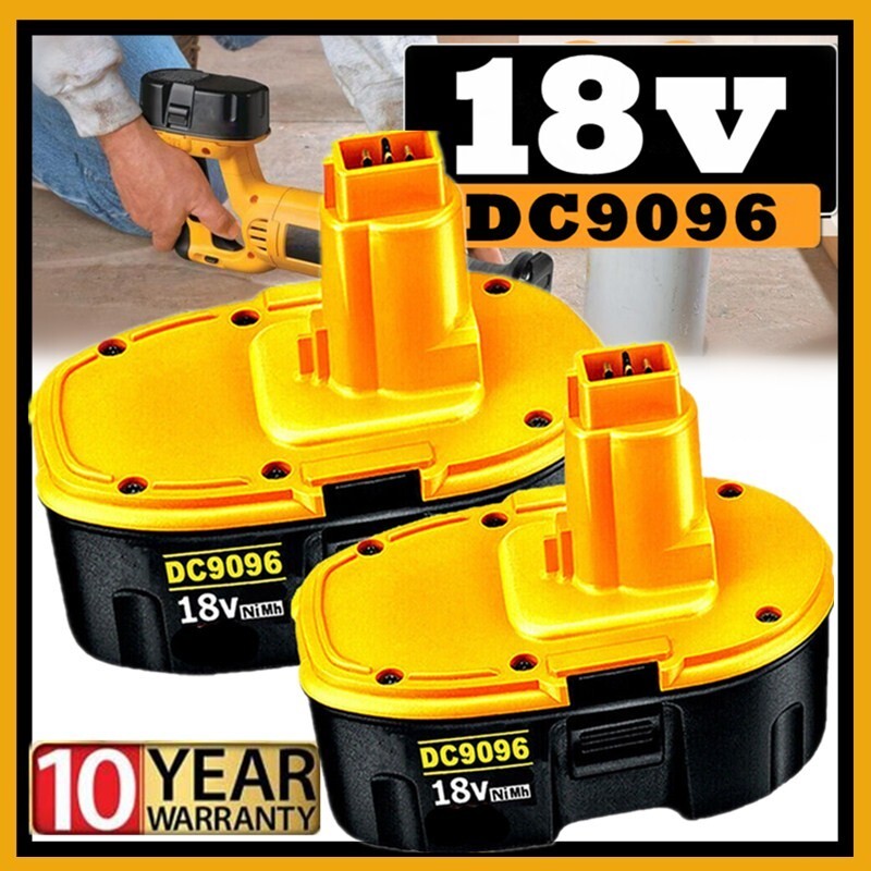 2 PACK 18V For Dewalt 18 VOLT XRP DC9096 DC9098 Ni-MH 5.0Ah Battery DC9099
