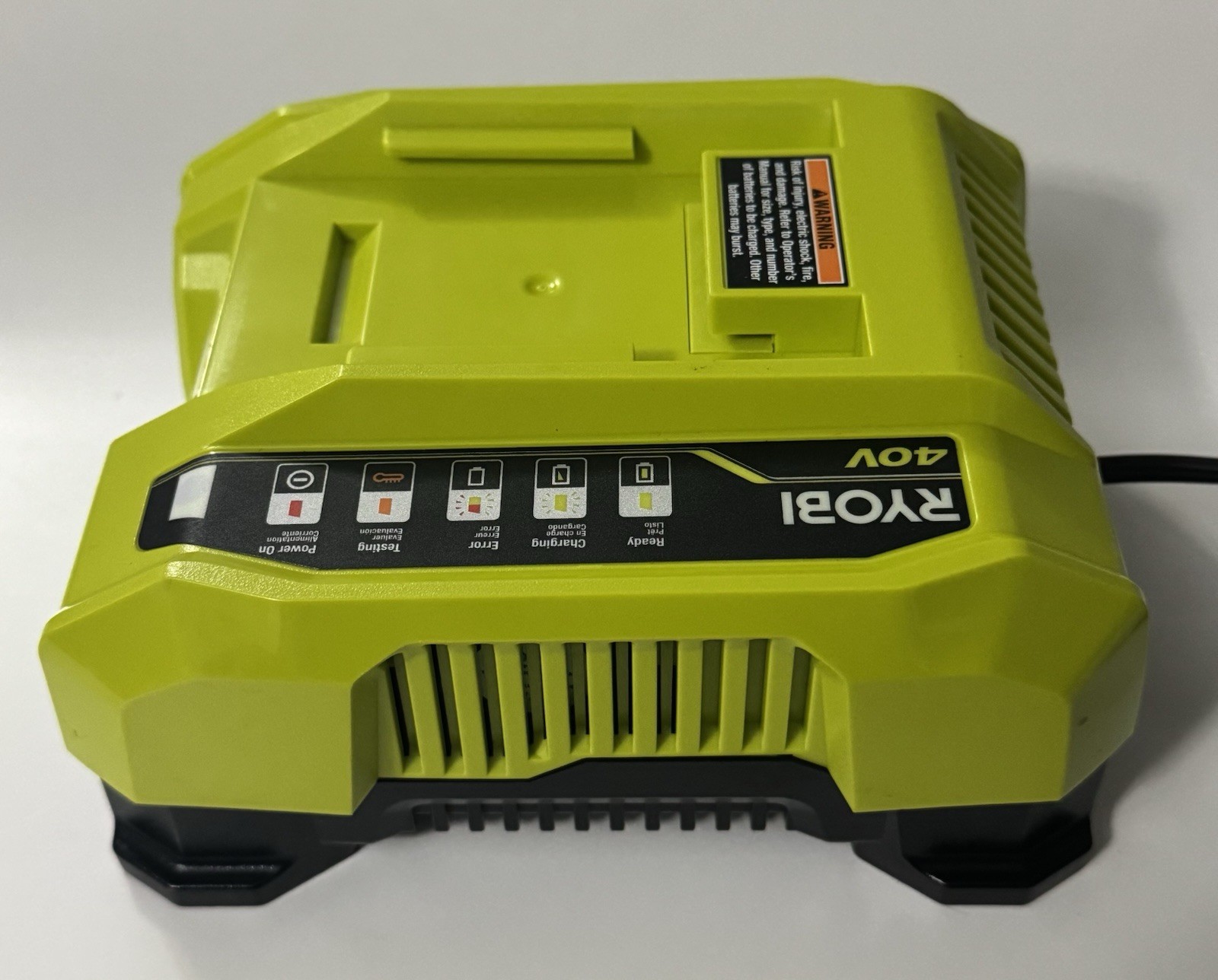 Genuine RYOBI OP406VNM 40V 40Volt Lithium-Ion Rapid Quick Charger/no Box