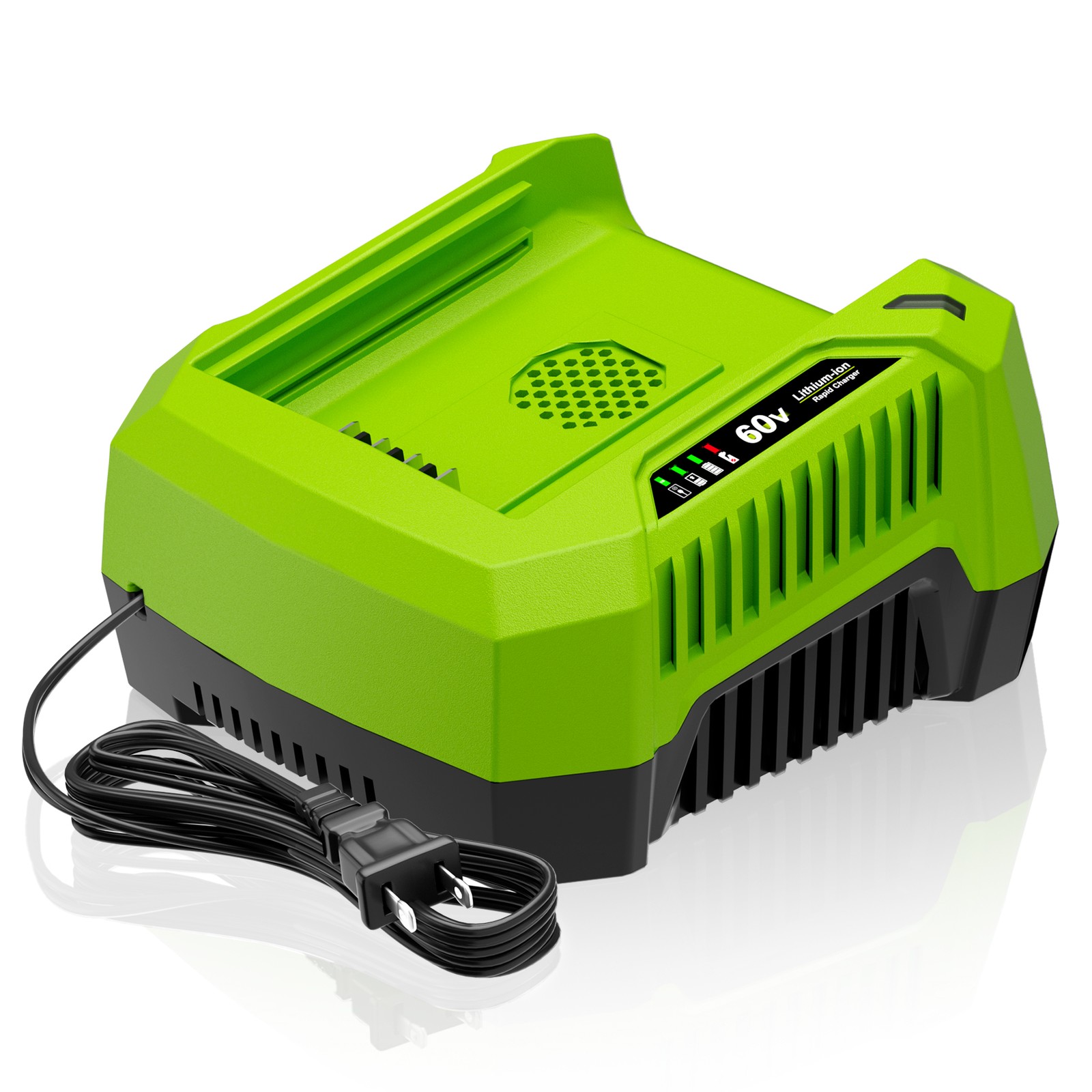 2Pack 5.0Ah Li-Ion Battery + 6A Rapid Charger Kit For Greenworks 60V Power Tools