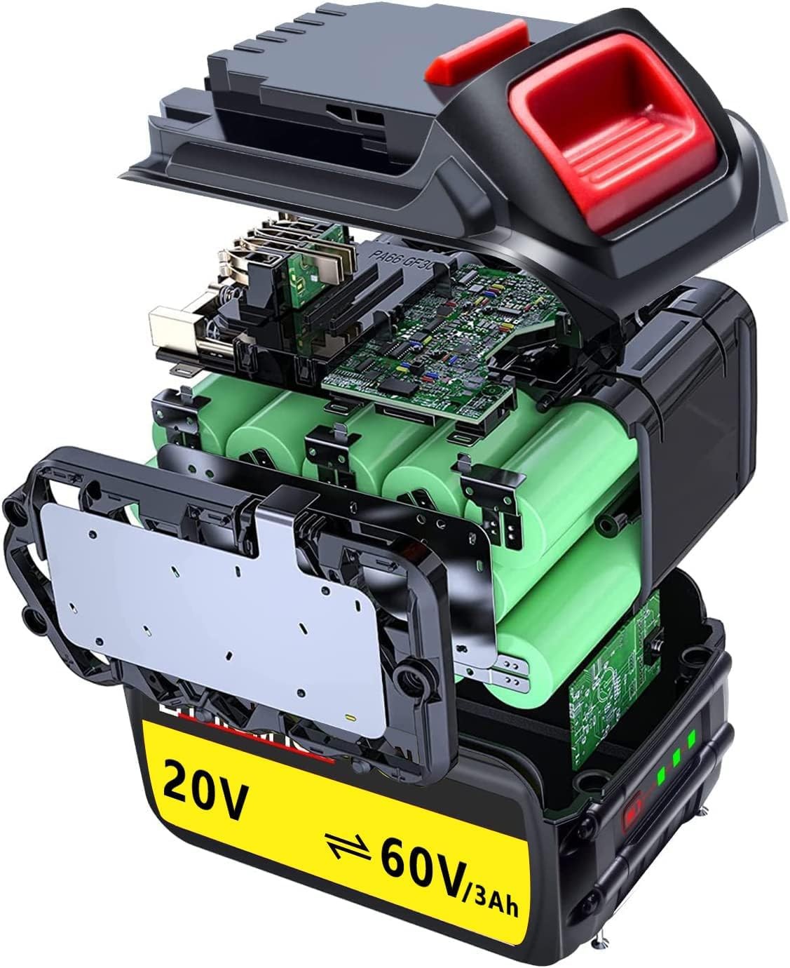 Dtk Dcb609 Replacement For Dewalt 60V Battery Dcb609 Dcb606 Dcb612 180Wh