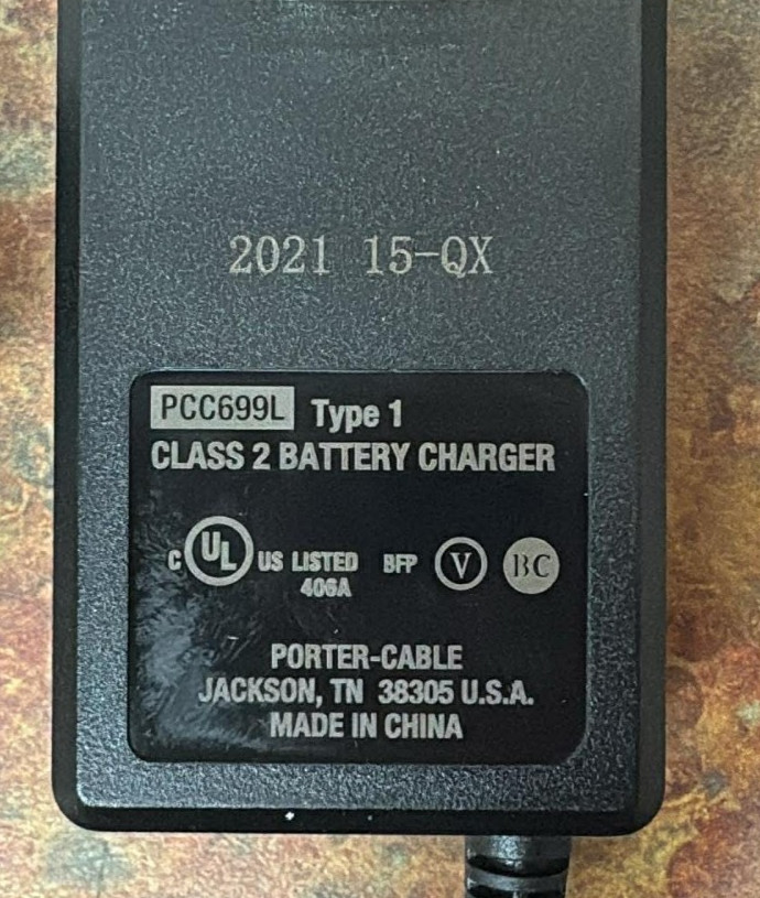 Porter Cable Genuine PCC699L 20 Volt Max Lithium-Ion Battery Charger Free Ship