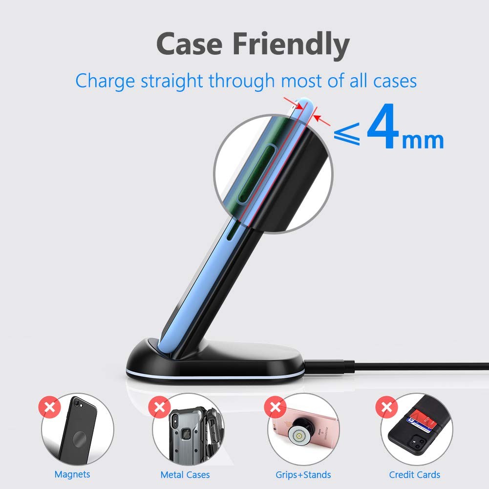 Yootech 2 Pack Wireless Charger10W Max Wireless Charging Standcompatible Iphone