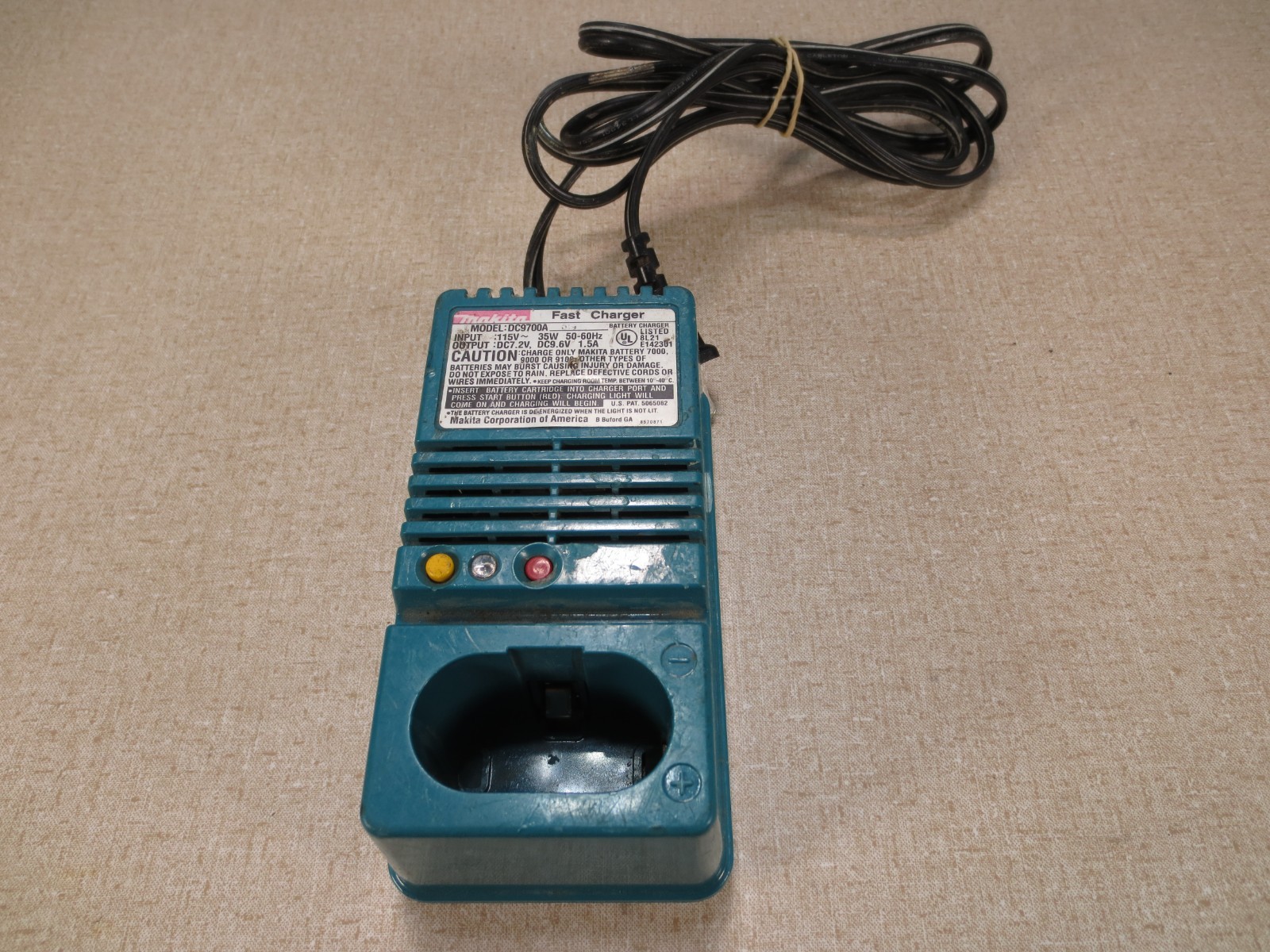 x3 Makita Battery Fast Chargers 120V 35W 60 Hz DC7.2V DC9.6V 1.5A DC9700A DC9700