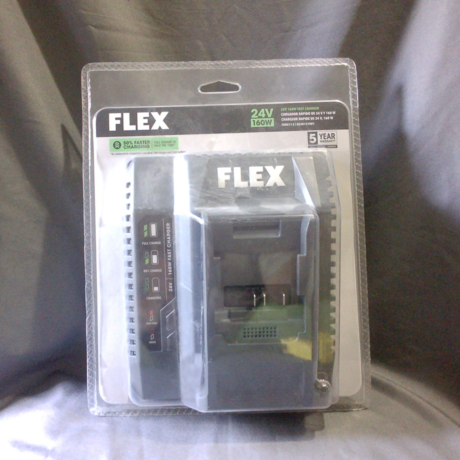 FLEX 24V 160W Fast Charger FX0411-Z New Factory Sealed