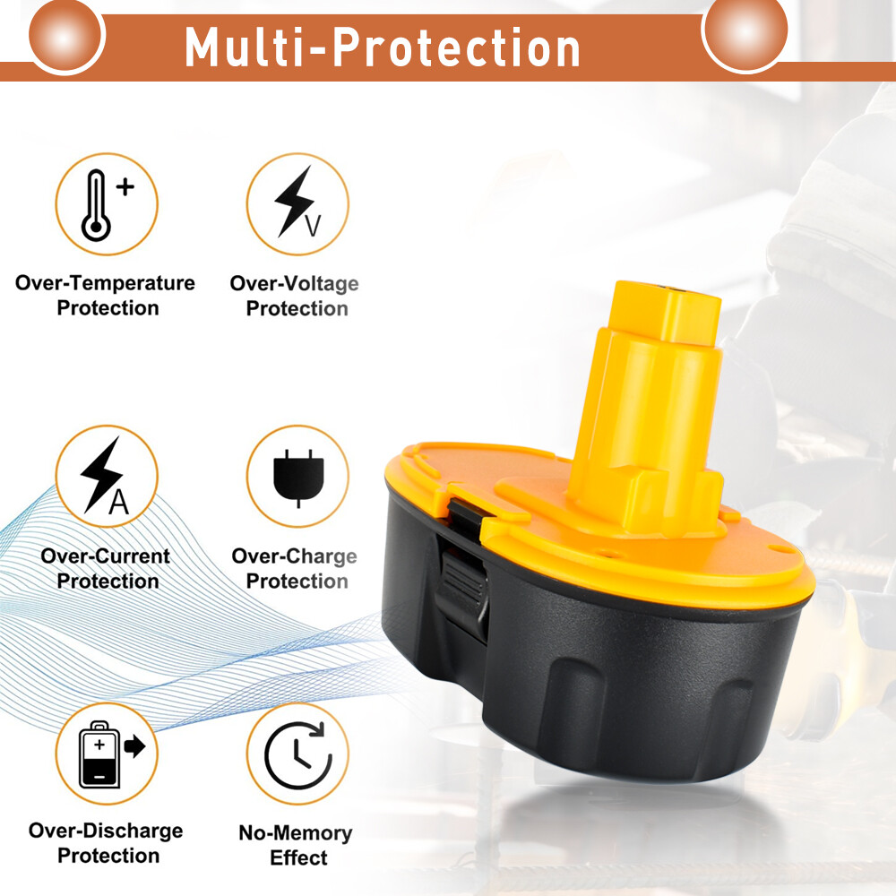 18V For Dewalt 18 VOLT XRP Ni-MH 5.0Ah/6.0Ah Battery DC9099 DC9096 DC9098 NEW
