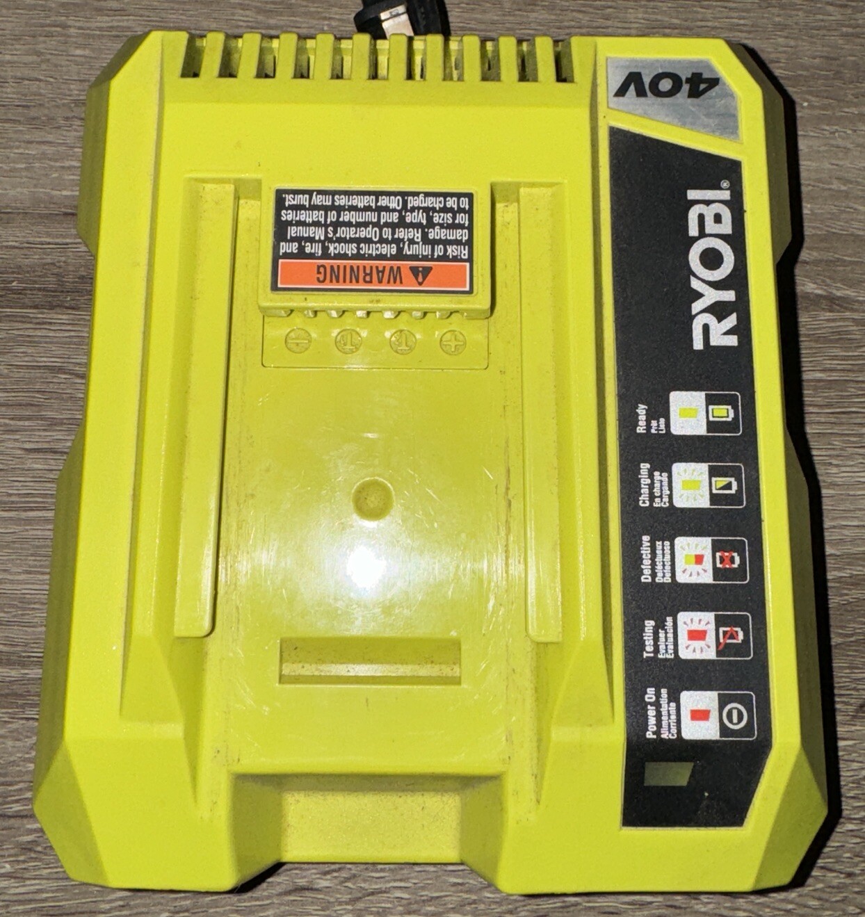 OEM Genuine Ryobi 40V Lithium Ion Class 2 Battery Charger OP401