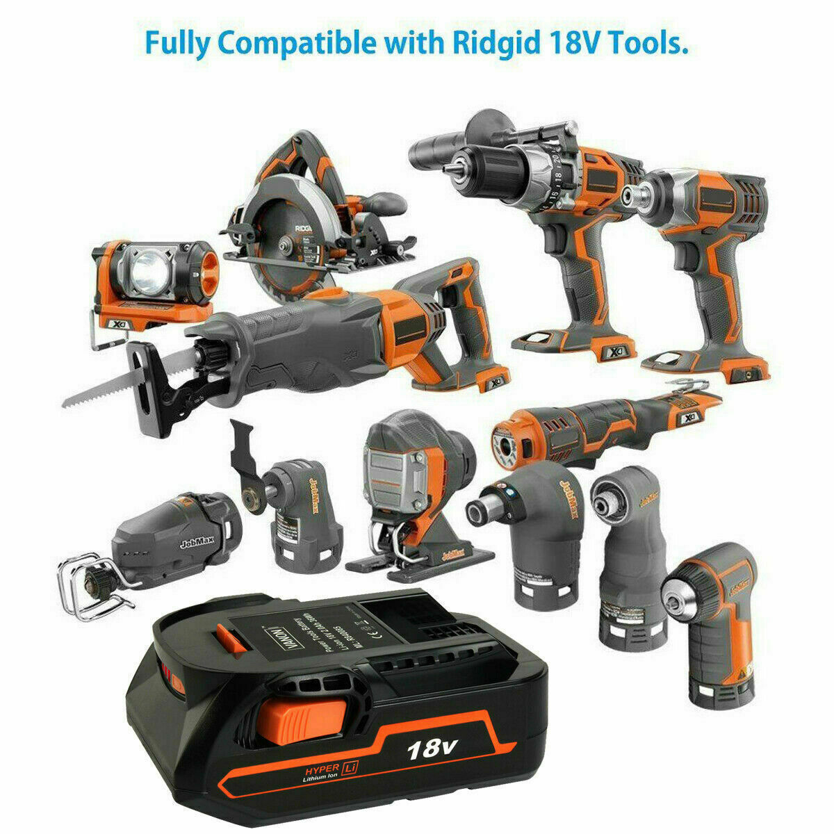18 Volt FOR RIDGID AC840087P R840087 18V MAX Output Battery R840085 Power Tools