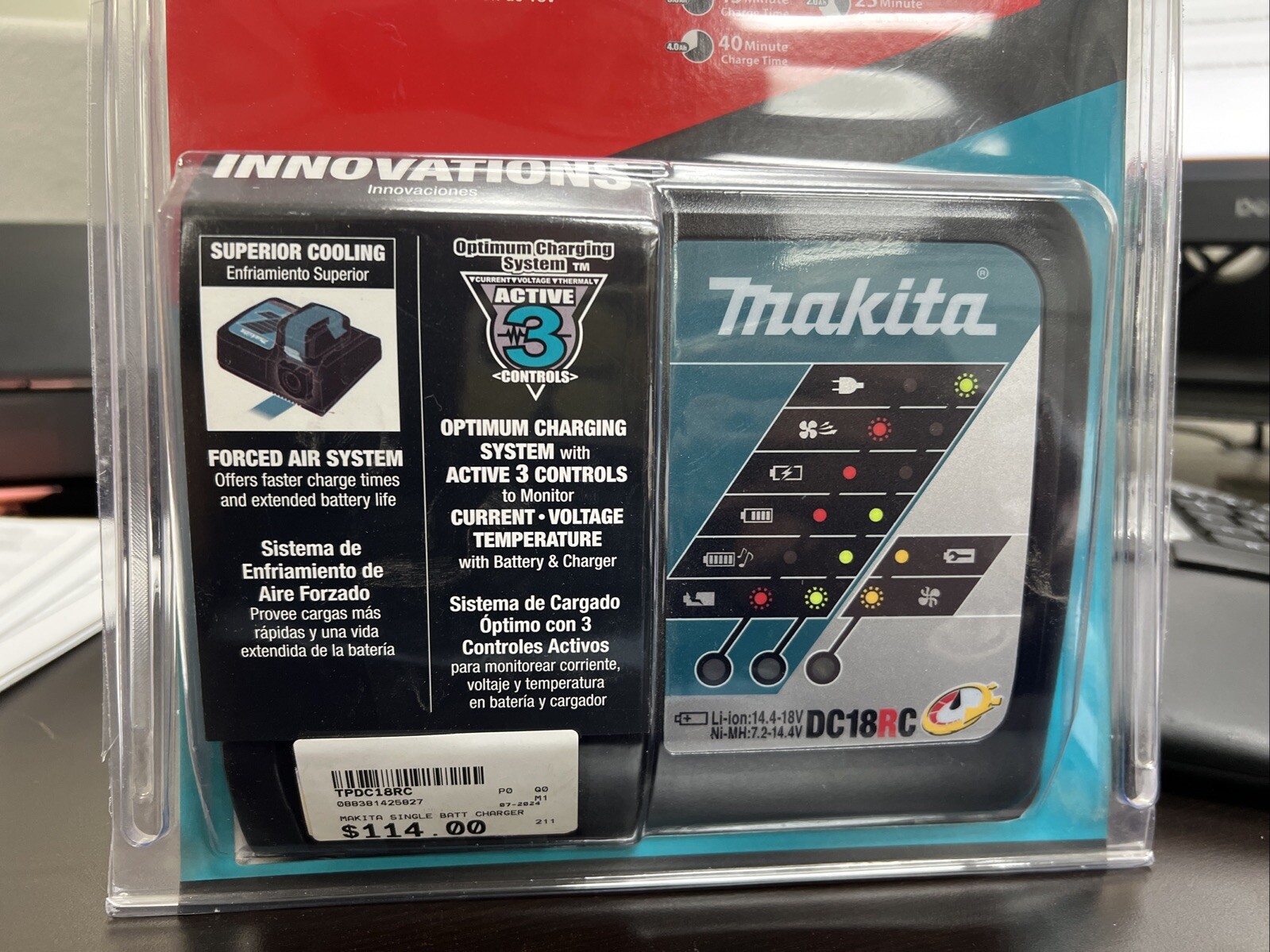Makita DC18RC GENUINE 18V RAPID FAST Battery Charger 18 Volt Fr BL1830B, BL1850B