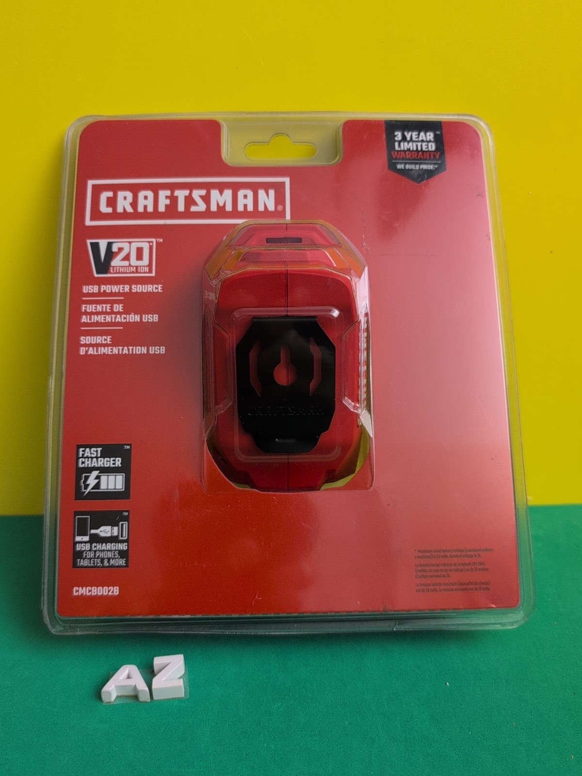 Craftsman CMCB002B USB Charging Adapter V20 Fast Charger Red New Sealed