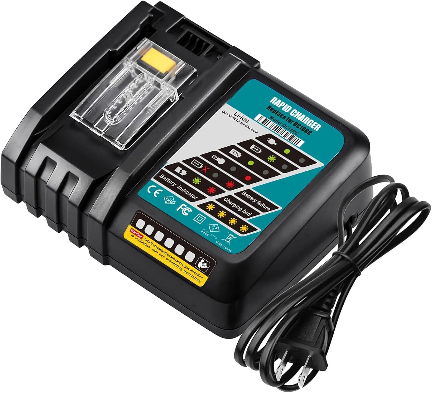 DC18RC Rapid Charger For Makita 18V Lithium ion LXT Battery BL1860 Fast Charger