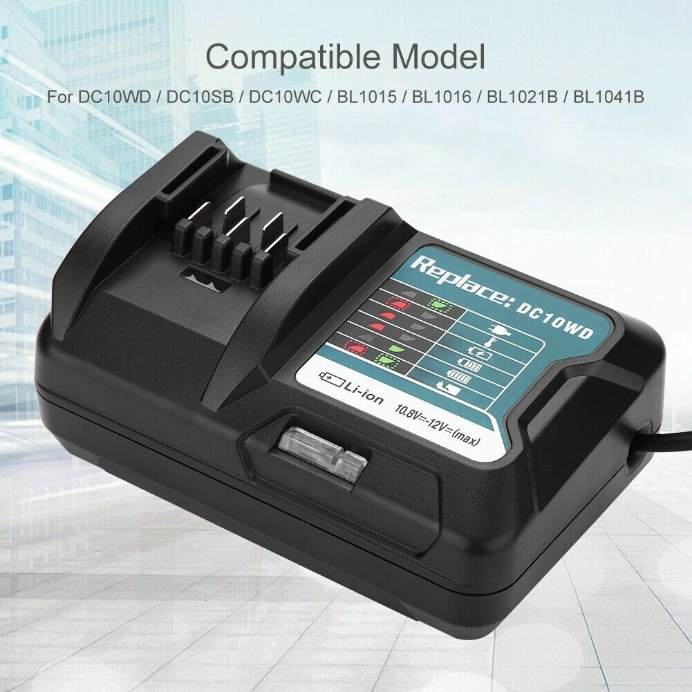 DC10WD Charger For Makita 12V MAX Li-ion Battery Charger BL1041 BL1021 10.8V