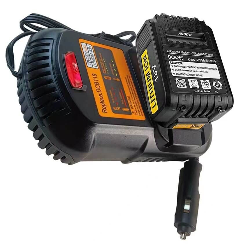 Anoitd Dcb119 Car Battery Charger For Dewalt 12V/20V Max Chargefor Dcb201