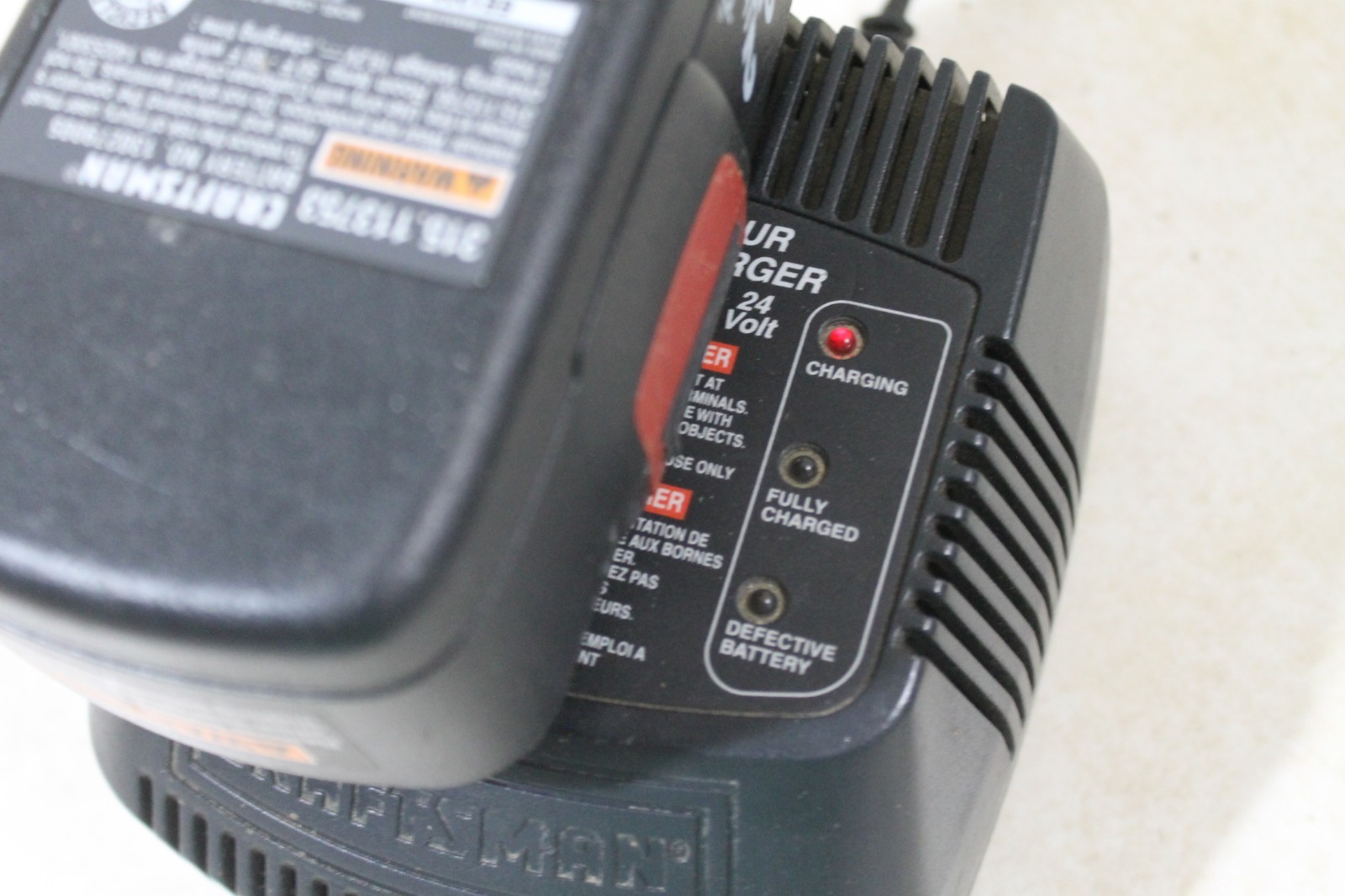 TESTED Craftsman 7.2V-24V Genuine OEM NiCd ONLY Battery Charger 1425301