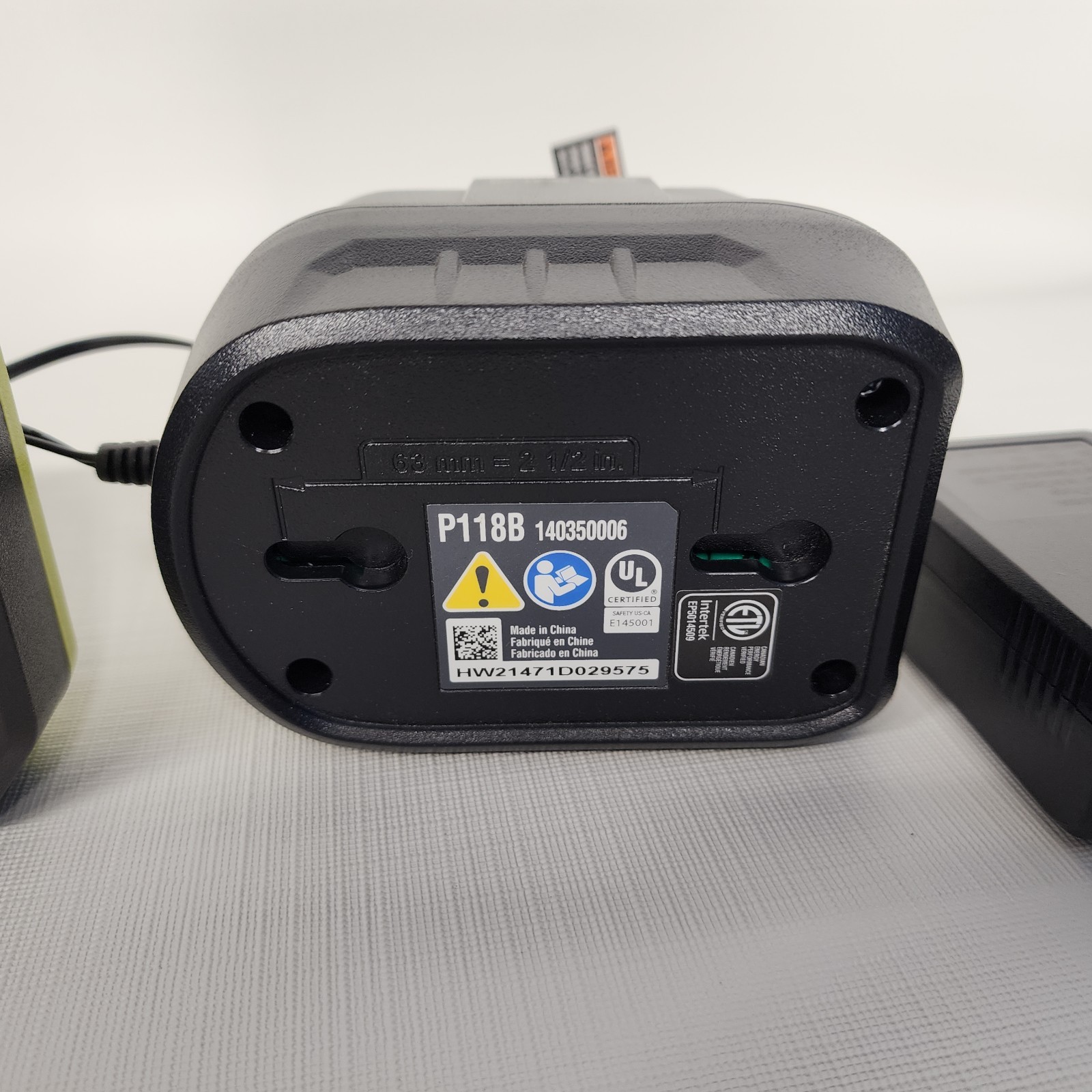 Ryobi 18V ONE+ Battery Chargers P118B & PCG002 Set – Tested & Working New no box