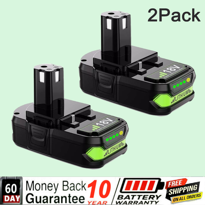 2x For Ryobi 18V ONE+ PLUS 3.0 Ah Lithium-Ion Battery P190 P108 P102 P104 18VOLT