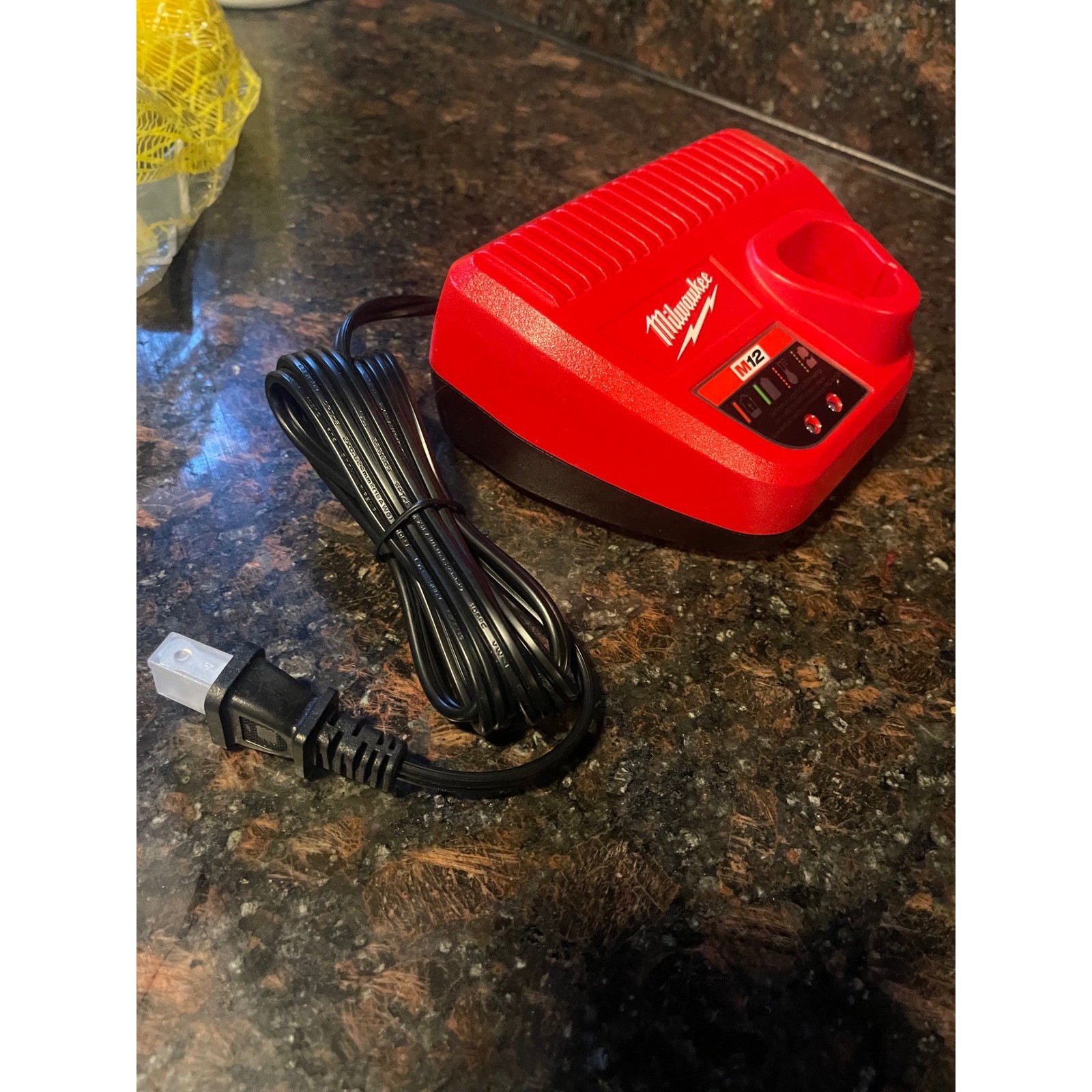 Milwaukee M12 Lithium-Ion Battery Charger 48-59-2401 Red Power Tool Accessory