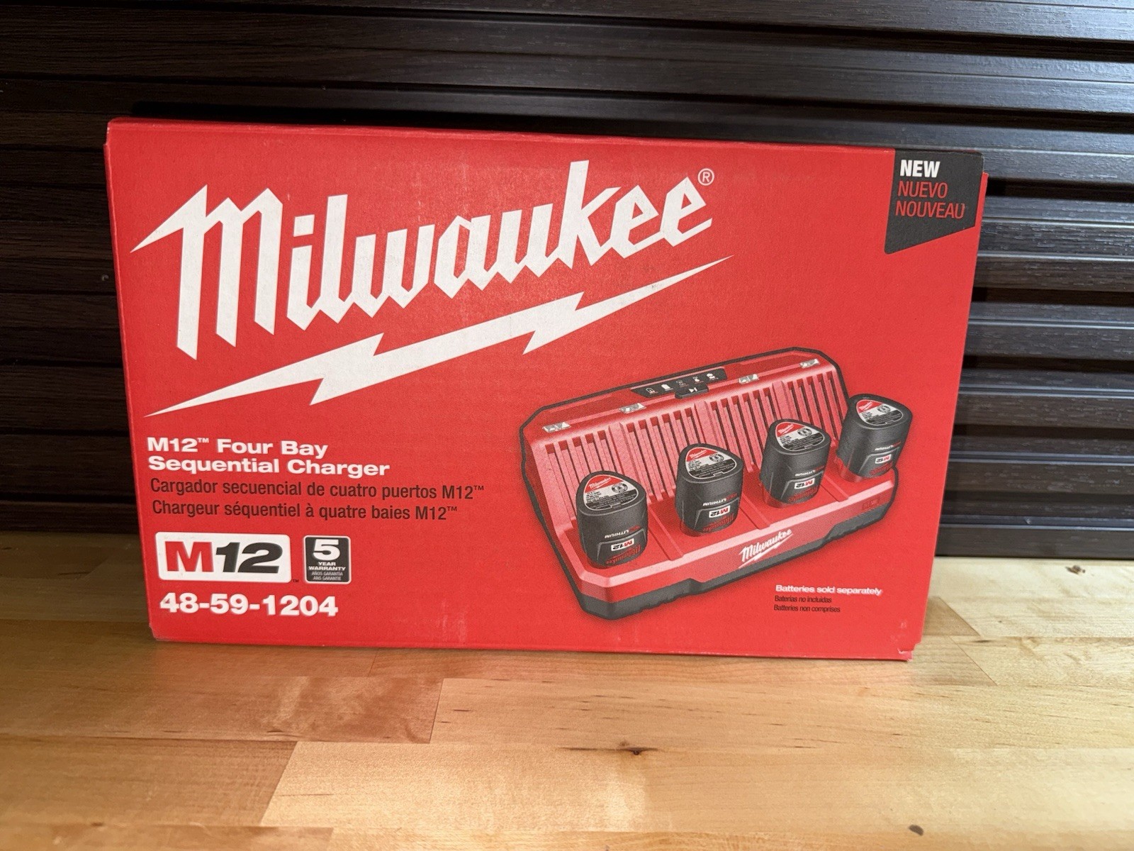 Milwaukee M12 4-Bay Sequential Charger