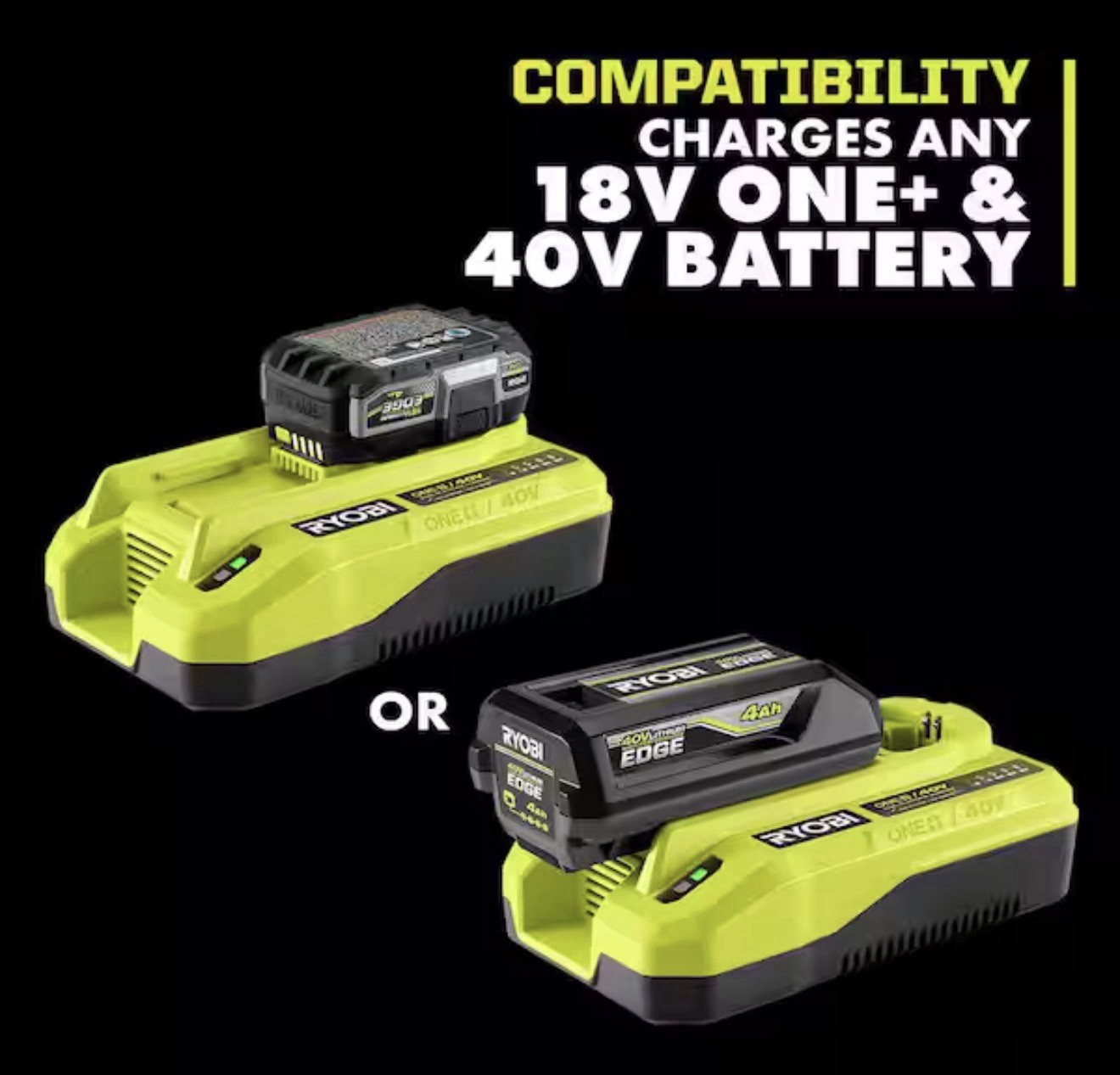 Lightly Used RYOBI ONE+ 18V/40V Dual Platform Charger See Pic Below