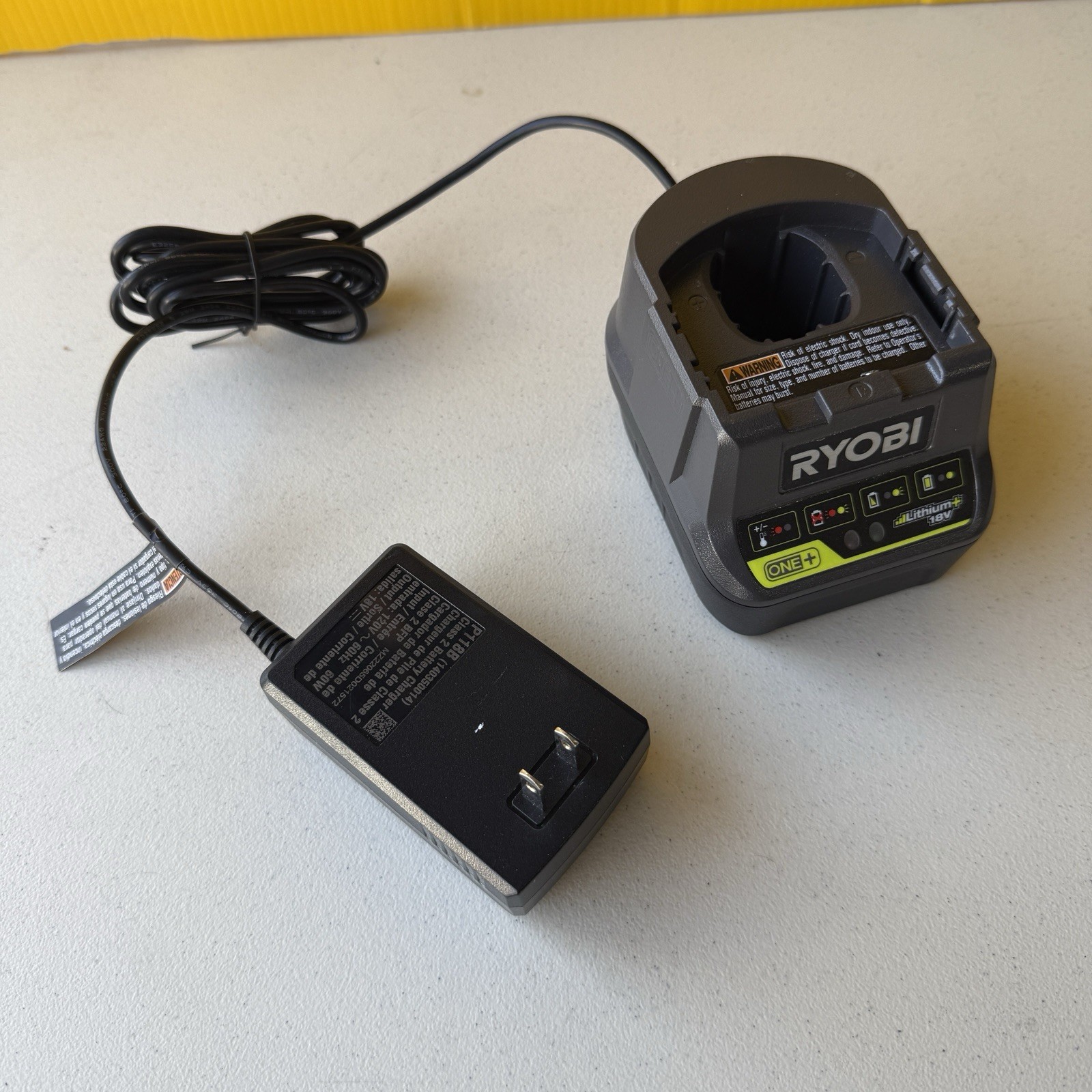 Genuine Ryobi P118B 18V ONE+ Lithium Charger New Open Box