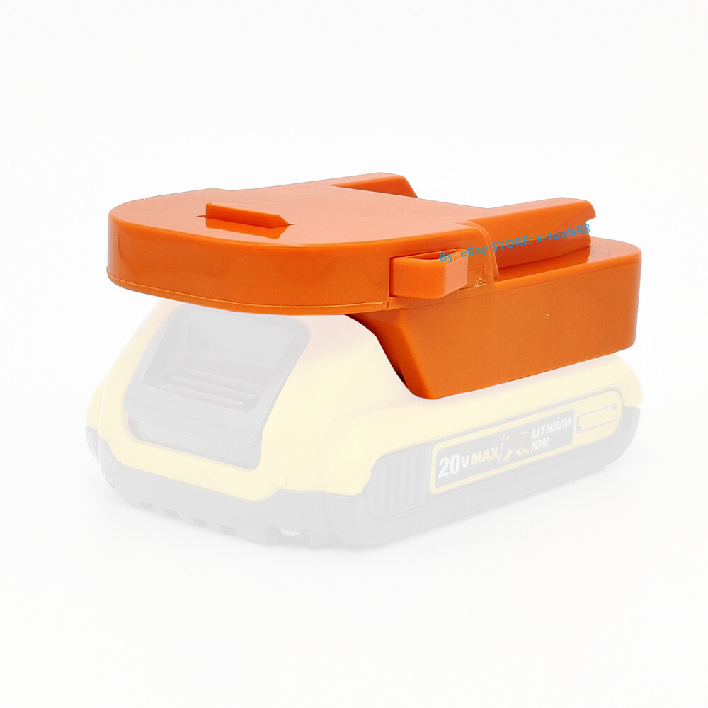1x Ridgid 18v Battery Adapter Uses DeWalt 20V XR/DCB Li-Ion Battery-Adapter Only