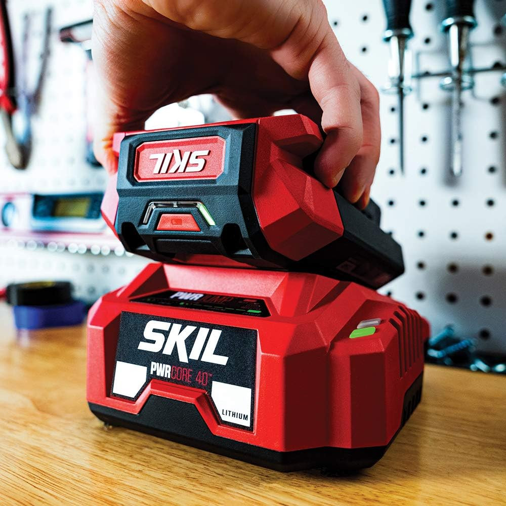 SKIL PWR CORE 40 40V PWR Jump 150W Charger, Compatible with SKIL 40V Batteries –