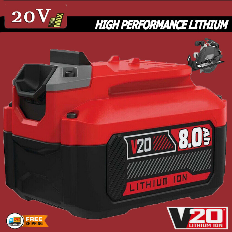 20V 20 Volt Max 8.0Ah For Craftsman V20 Li-Ion Battery CMCB206 CMCB204 CMCB202