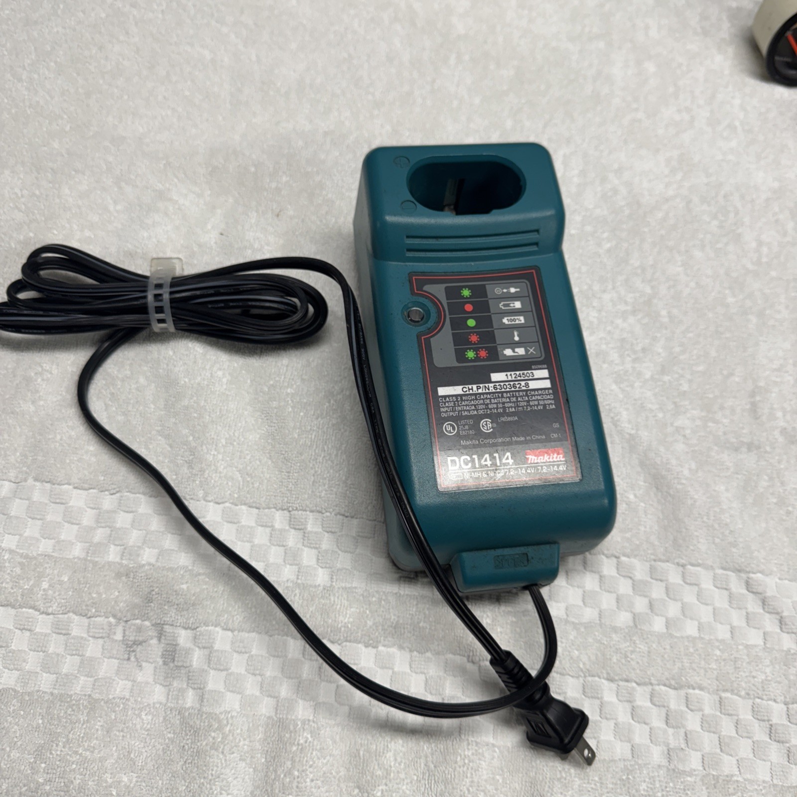Makita Charger DC1414 T Ni-MH & Ni-Cd 7.2-14.4V Battery Charger Tested Cb2