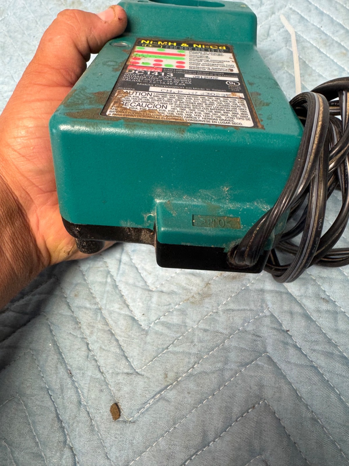 Makita DC1413 Genuine Ni-MH Ni-Cd Battery Charger 7.2 9.6 12V 14.4V OEM Original