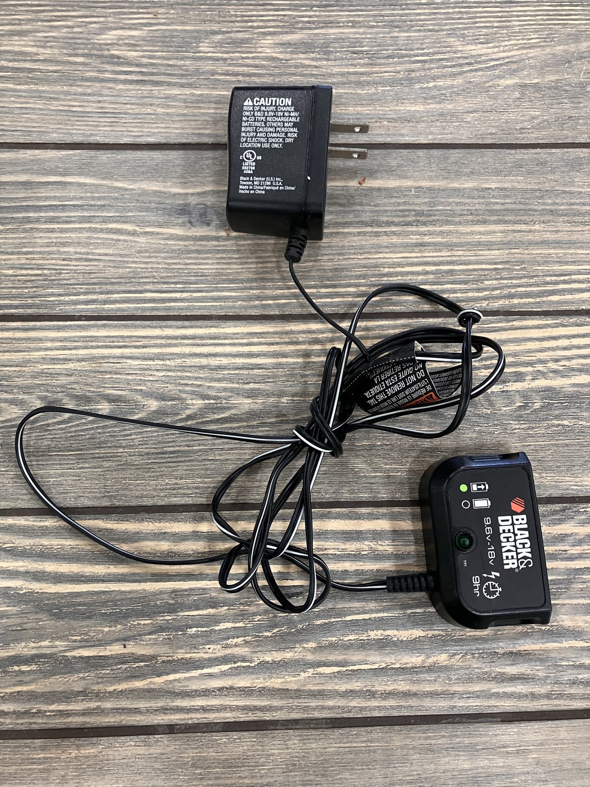 Black & Decker 9.6V-18V Ni-MH Ni-CD Power Tool Battery Charger ETPCA-P180021U2