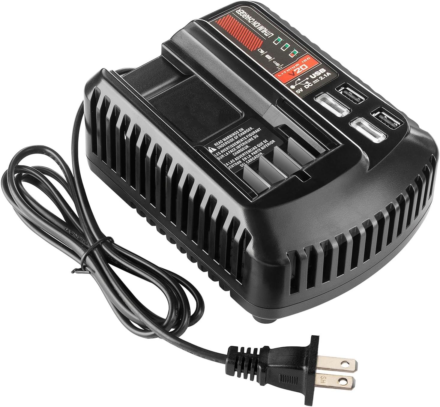 CMCB104 V20 Battery Portable Fast Charger for Craftsman 20v Max Li-ion Battery