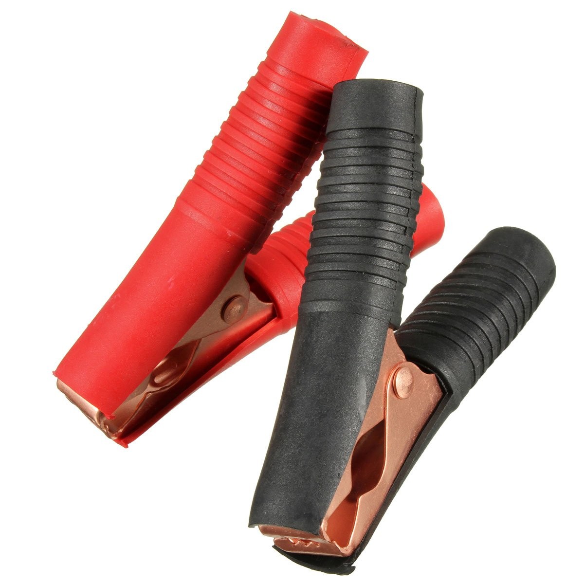 Insulated Alligator Clips 4-Pack, Jumper Cables Clamp 100A for Charging Red
