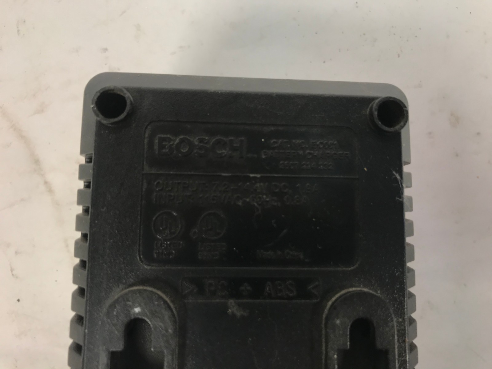 Bosch Model BC001 Battery Charger 7.2V-14.4V