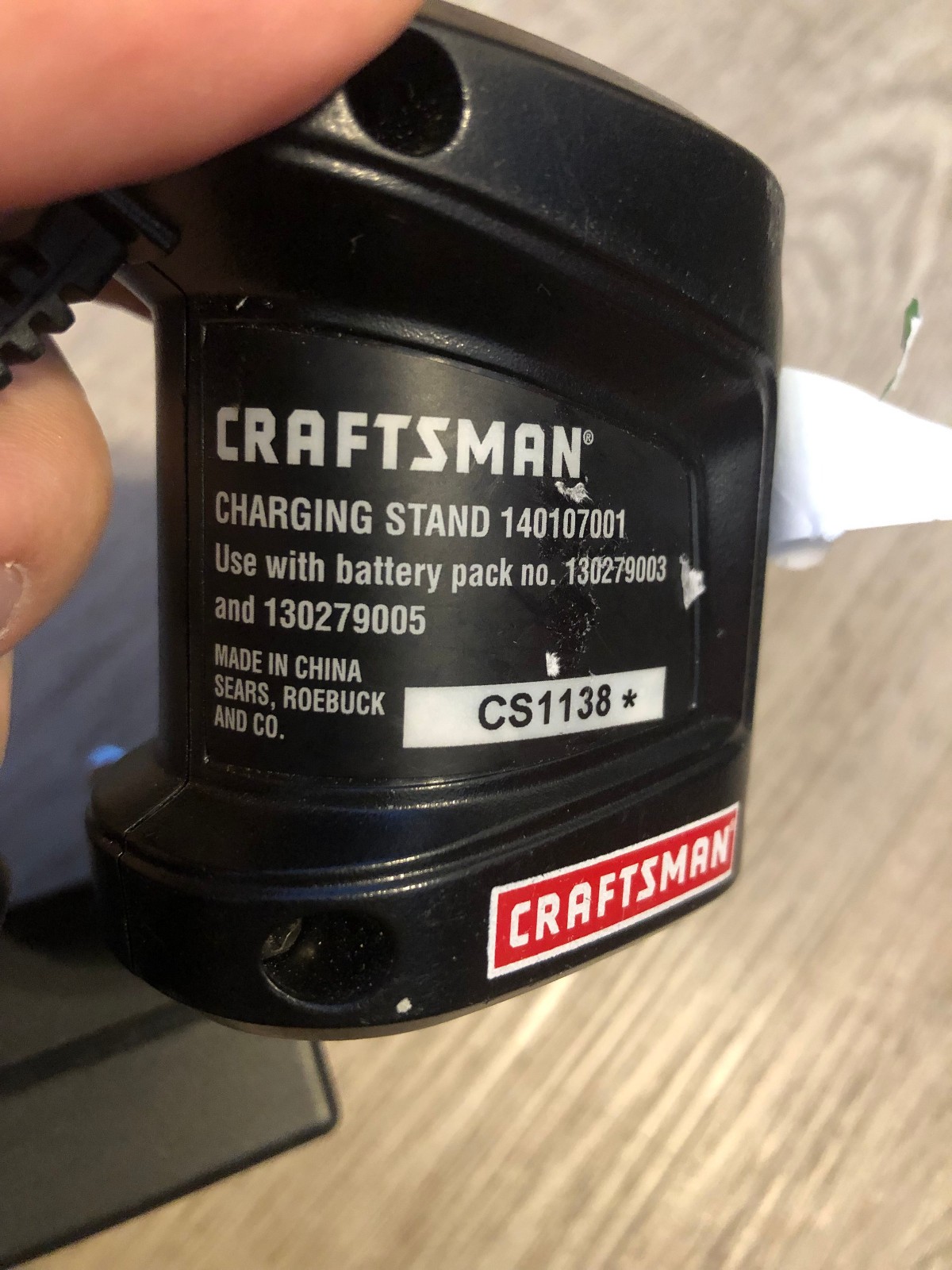 OEM Craftsman Genuine 19.2 V Compact Battery Charger Charging Stand 140107001