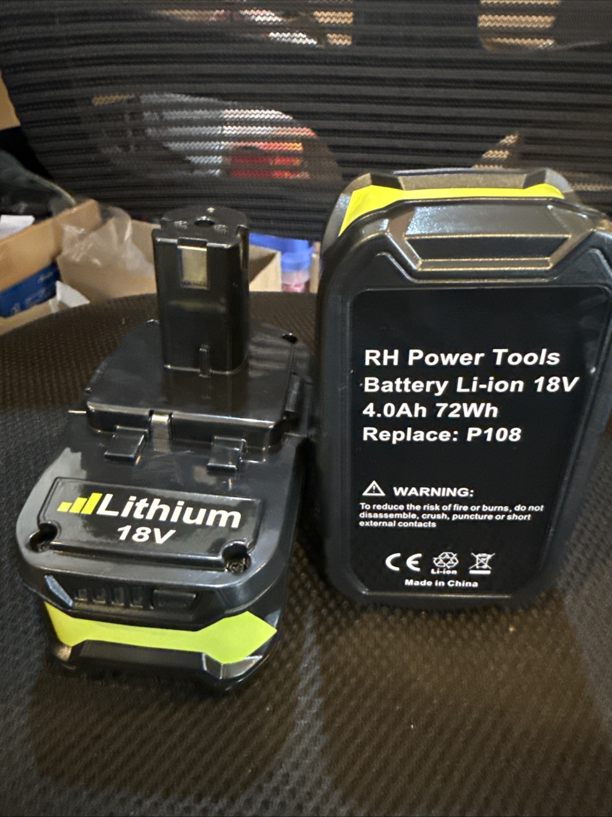 TWO Pack 4.0Ah For RYOBI P108 18V 72Wh Lithium ion Battery NEW