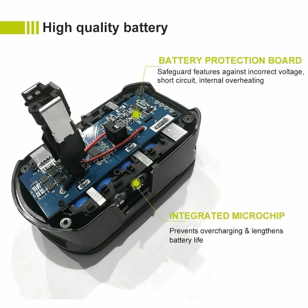 For RYOBI P108 18V One Plus High Capacity Battery Lithium-Ion Battery p105 p102