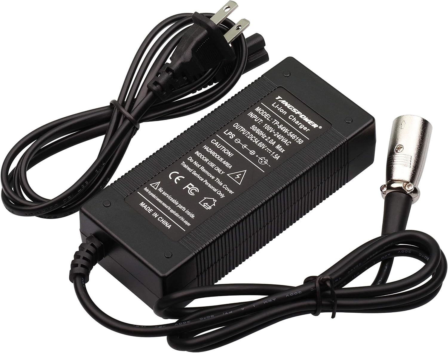 Safe 54.6V Charger for 48V 13S Lithium Batteries – Thermal & Overload Protection
