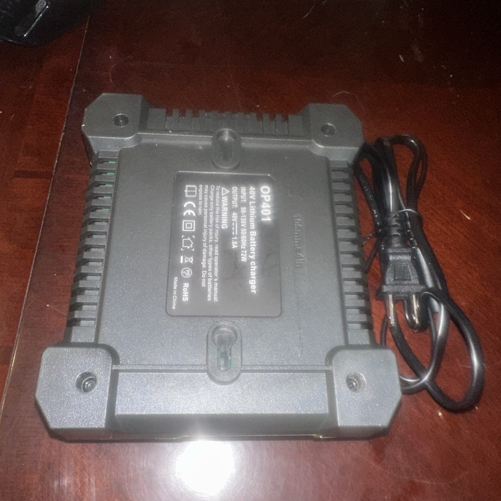 Rapid OP401 Charger For Ryobi 40V 6.0Ah Battery 40 Volt Lithium OP4050 OP40602
