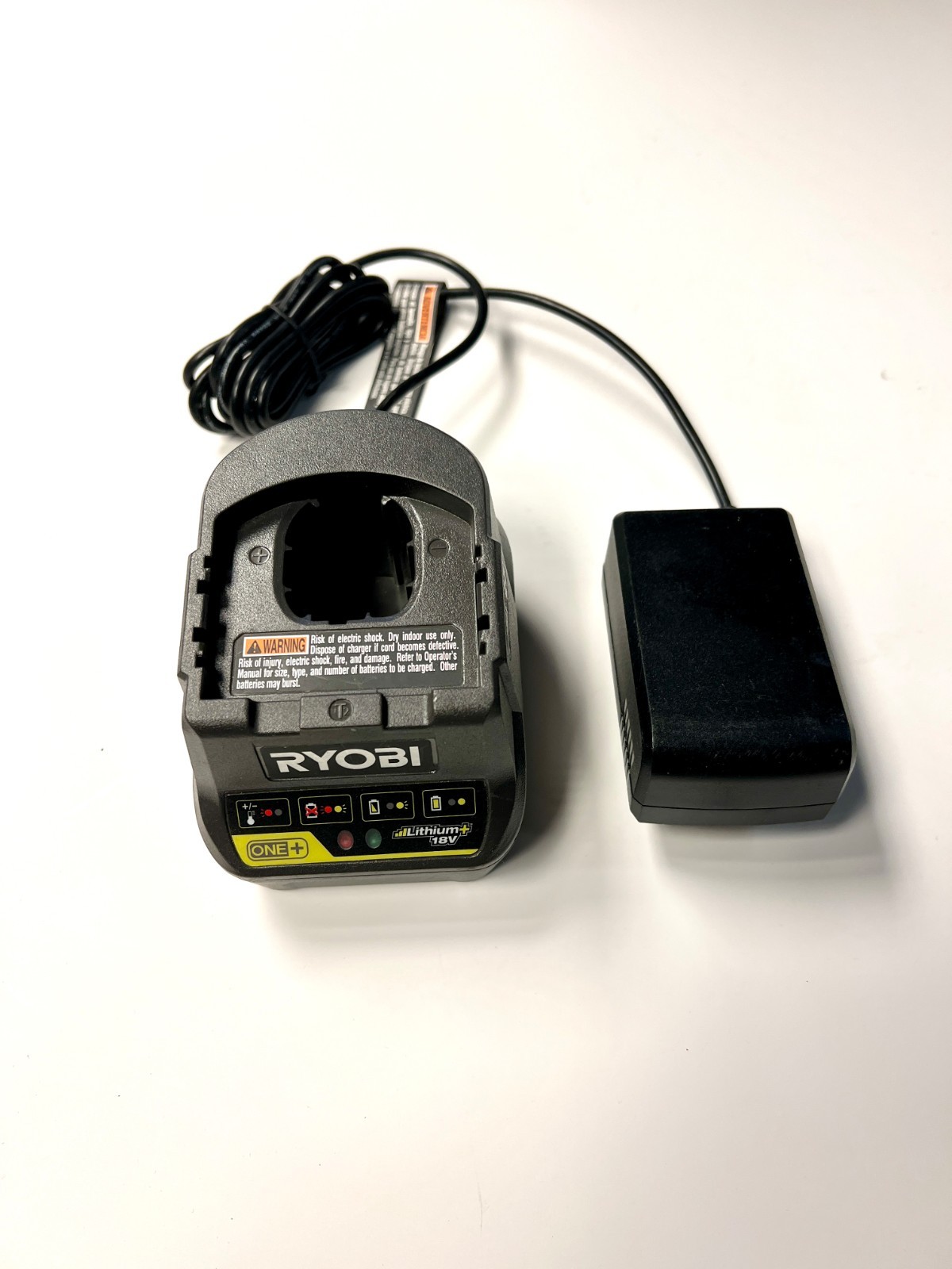 Ryobi 18V P118B Lithium Ion 18 Volt One+ Compact Battery Charger Wall Mount